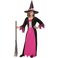 Widmann Pink and black witch costume size 158 - Costume