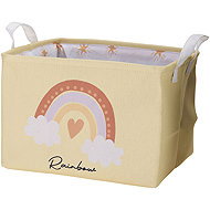 H&L Children's storage box 30×25cm Rainbow, yellow - Toy Organiser