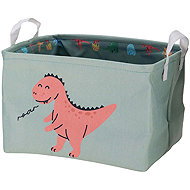 H&L Children's storage box 30×25cm Dino, green - Toy Organiser
