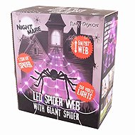 FUNNYFASHION Halloween giant spider with ice web, 500 cm - Decoration