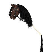 By Astrup Hobby Horse Brown, with tail - Stick Horse