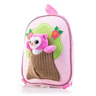 G21 Plush Owl Backpack, Pink - Small Backpack