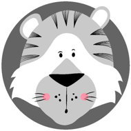 ANNAM Children's mat tigers 85 cm - Play Pad
