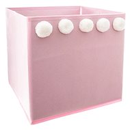 Atmosphera for Kids Toy bag pink with pompoms - Storage Box