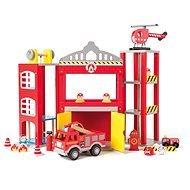 Woody groß Feuerwehr mit Autos - Spielzeug-Garage