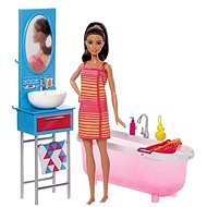 Mattel Barbie Badezimmer Möbel & Puppe - Puppe