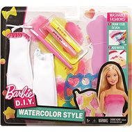 Mattel Barbie D.I.Y. Akvarelles fehér-rózsaszín ruhatervező - Játékbaba