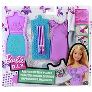 Mattel Barbie DIY Fashion designer templates - purple-blue - Doll
