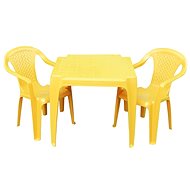 IPAE 2 Chairs + Table - Yellow - Children's Furniture