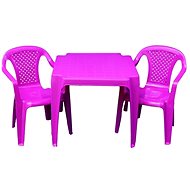IPAE 2 Chairs + Table - Pink - Children's Furniture