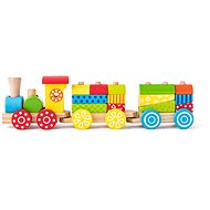 Woody Patterned Train - Building Set