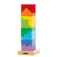 Woody Folding Tower, Coloured - Stacking Pyramid