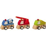 Woody Natahovací autíčko - stavební stroje - Educational Toy