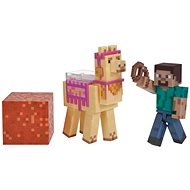 Minecraft Steve és egy láma - Figura