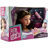 Combing Head with Accessories - Brunette - Styling Head