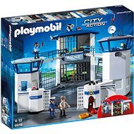 Playmobil 6919 Rendőr-főkapitányság cellákkal és helikopter leszállóval - Építőjáték