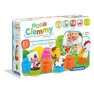 Clementoni Clemmy baby Állatok a farmon - Toronyépítő