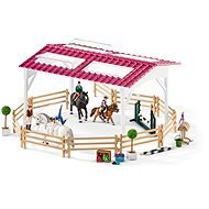 Schleich Horse Club 42389 - Reitschule mit Reiterinnen und Pferden - Figuren-Set und Zubehör