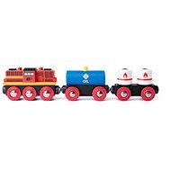 Woody Diesel Locomotive with Freight Train - Rail Set Accessory