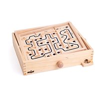 Woody Labyrinth with Tilting Planes with Interchangeable Boards - Tabletop Game 