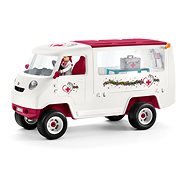 Schleich 42370 Mobile Veterinary Clinic with Mare and Groomer - Figure Accessories