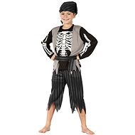 Pirata Skelett - schwarz und grau - Kostüm