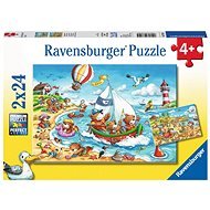 Ravensburger 078295 Dovolenka pri mori - Puzzle