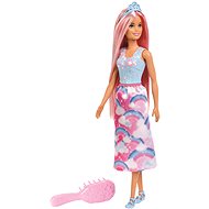 Barbie baba hajkefével és tiarával - Játékbaba