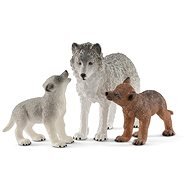 Schleich 42472 - Vlčica a mláďa vlka - Figúrka