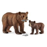 Schleich Grizzly medve anya és bocs 42473 - Figura