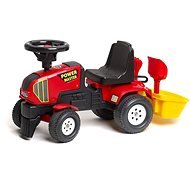 Roter Traktor mit Wagen - Laufrad