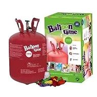 Helium Balloon Time 30 Children's Set - Merry Faces Stickers, Balloons and Ribbon - Game Set