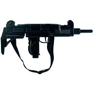 Maschinengewehr Metallic schwarz 12 Schüsse - Spielzeugpistole