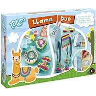 Lama duo 2-in-1 - Stone Decoration and Blanket Weaving - Craft for Kids