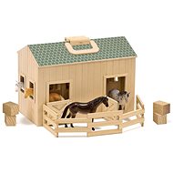 Melissa-Doug Stable with Horses - Ball Track