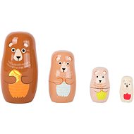 Small foot Russian Nesting Dolls Bear Family - Wooden Toy