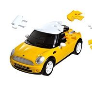 3D Puzzle Car - MiniCooper Yellow - Brain Teaser