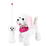 Jamara Plüschhund, weiß und rosa Fernbedienung - Roboter