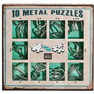 Set of 10 Metal Puzzles - Brain Teaser