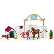 Schleich Horse Club 42458 - Hannahs Gastpferde mit Hündin Ruby - Figuren-Set und Zubehör