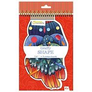 Avenue Mandarine Colouring with Stickers, Birds - Colouring Book