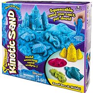 Kinetic Sand, Sand Castle with Moulds Blue 454g - Kinetic Sand