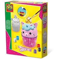 SES Plaster Cast Cupcake and Painting with Glitter - Creative Kit