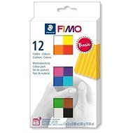 Fimo Soft Colour Pack süthető gyurma készlet - 12 szín, Basic Colours - Gyurma