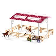 Schleich 42344 Stable with Horses and Accessories in Pastel Colours - Figure Accessories