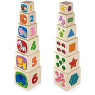 Viga Toys - 50392 - Nesting & Stacking Blocks - Wooden Toy