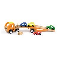 Drevený ťahač s autami - Drevená hračka