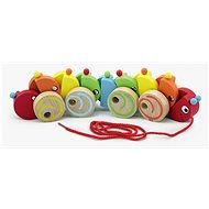 Wooden Tractor Caterpillar - Push and Pull Toy