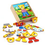 Wooden Dressing Up - Teddy Bear - Creative Toy