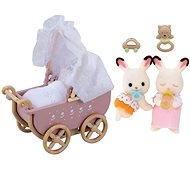 Sylvanian Families Chocolate Rabbit Twins Set - Game Set